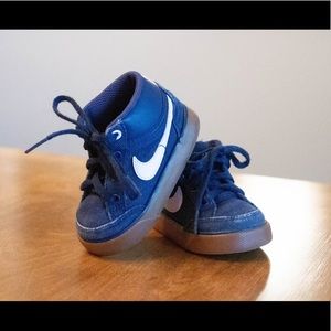 Nike baby high tops ( hi-tops ) toddler blue
